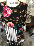 Luna Floral Print and Stripe Tunic