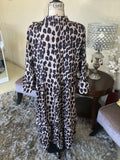 Leopard Midi Prairie Dress
