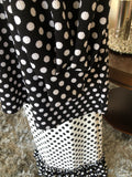 Black with White Dots Tunic/Top