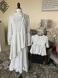 Cassidy White with Black Dots Skirt (PL)