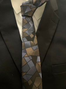 SK 171 Muted Abstract Design Tie