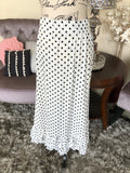 Cassidy White with Black Dots Skirt