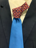 CK 102 Blue with Dots Contrast Knot Tie