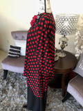 Red with Black Polka Dot Tunic/Top (PL)