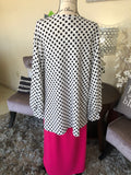 White with Black Dots Tunic/Top