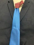 CK 102 Blue with Dots Contrast Knot Tie