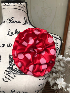 Red Dotted Flower Pin # 241