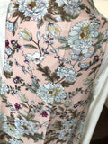 Pink Floral Chiffon Scarf Vest (OS)