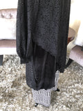 Bella Black Velvet And Lace Tunic