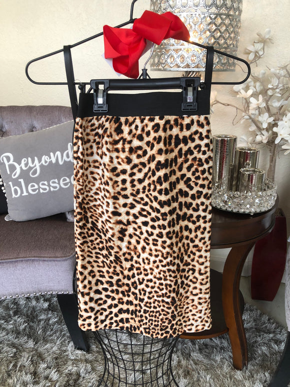 S&S Girl’s Leopard Waffle Knit Skirt