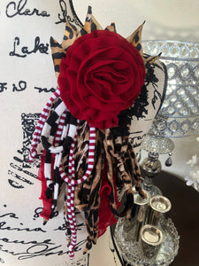 Red Rose and Leopard # 460