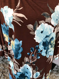 Brown/Blue Floral Top (PL)