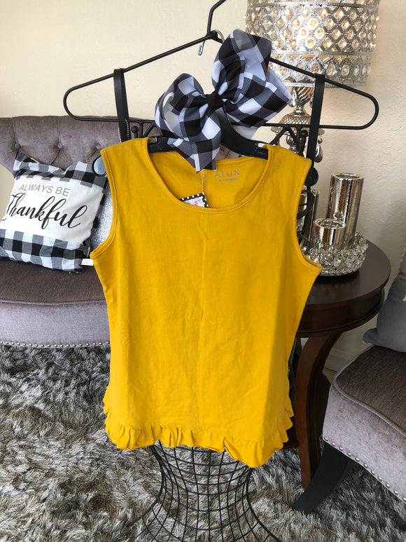 Girl’s Mustard Sleeveless Top