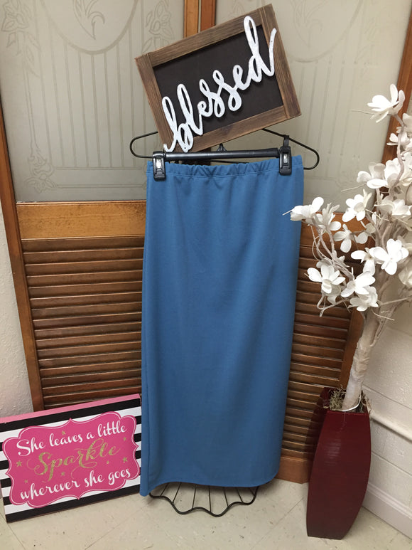 Dusty Blue Classic Liverpool Skirt