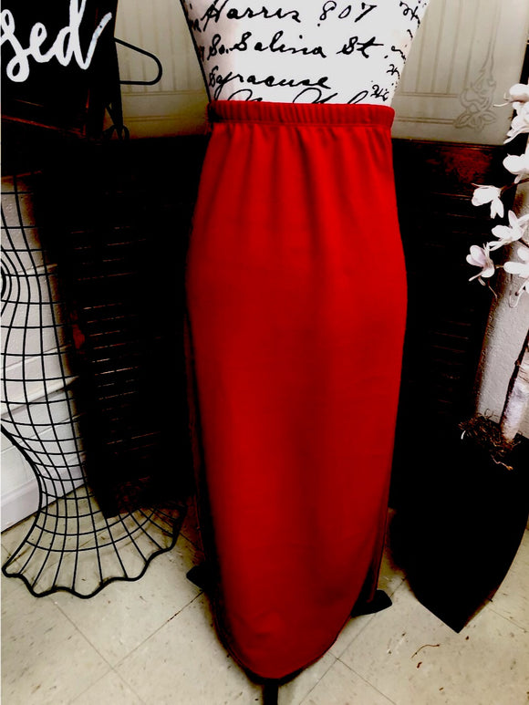 Deep Red Classic Liverpool Skirt