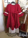 Girl’s Ruby Red High Low Tunic