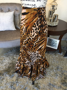 Leopard Caroline Liverpool Skirt