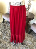Garnet Red Short Sleeve Layering Top (PL)