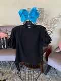 Girl’s Black Dressy Top