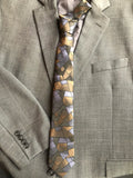 SK 171 Muted Abstract Design Tie