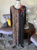 Isla Leopard and Polka Dot Dress (PL)