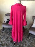 Sadie Bright Pink Dotted Swiss Dress (PL)